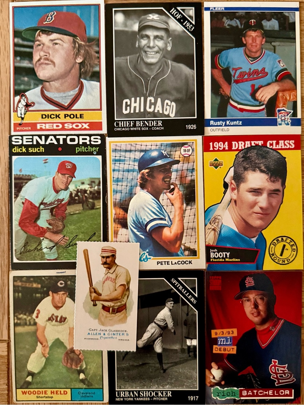 Best Funny Dirty Baseball Names Trading Cards Dick Pole LaCock Rusty Kuntz